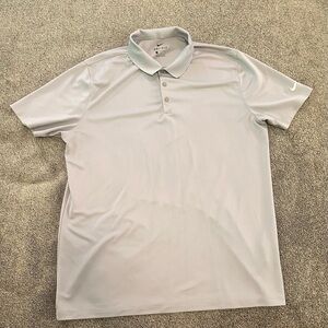 Nike Light Gray Dri-FIT Polo Shirt